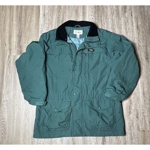 VTG LL Bean Mens Thinsulate Thermal Insulation Parka Jacket Size L Made in USA